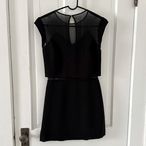 Express mesh mini dress